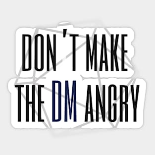 D20, Don’t make the DM angry Sticker